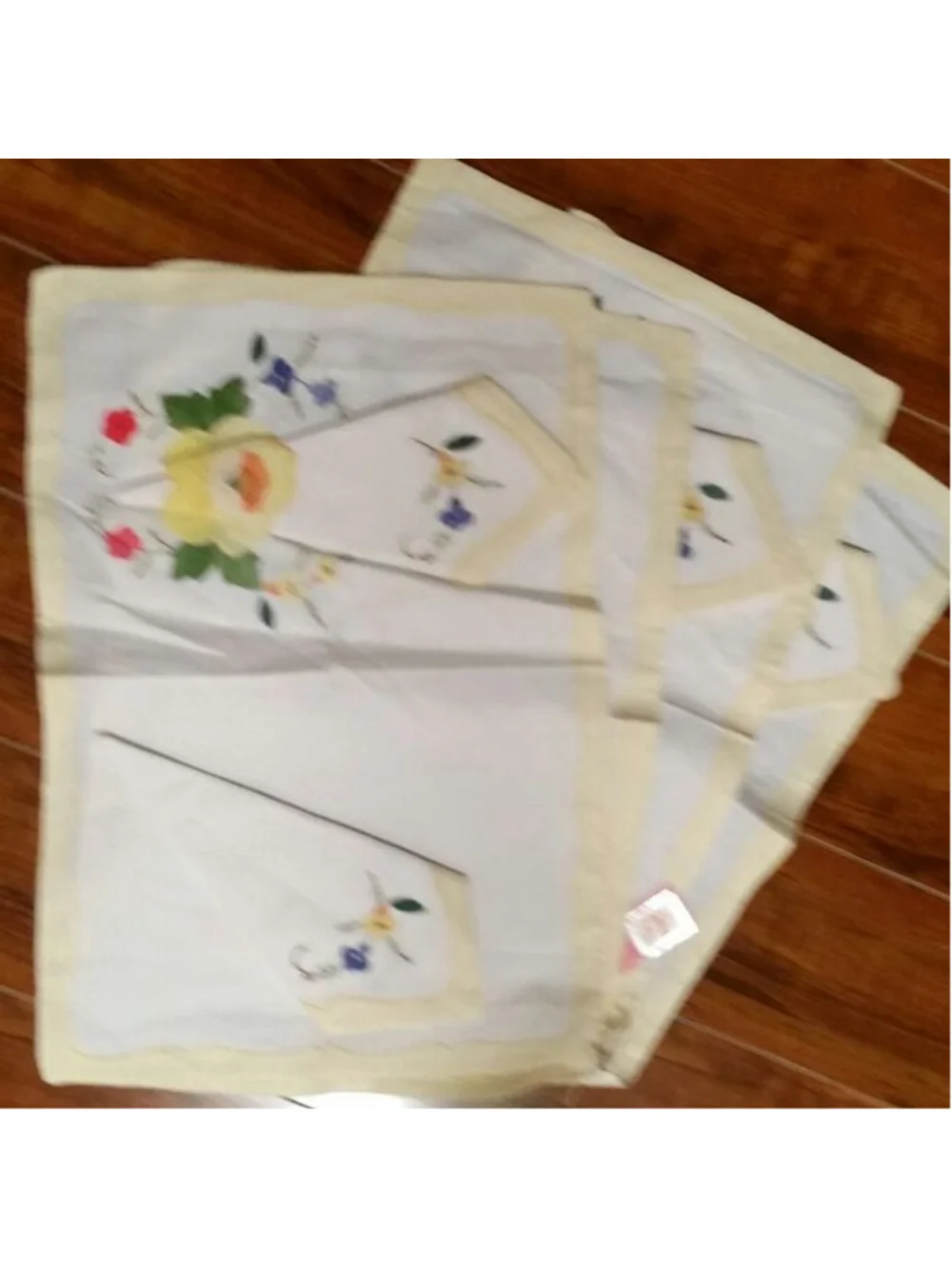 Placemats with matching napkins